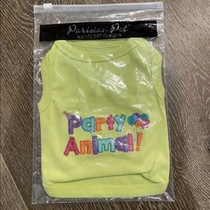 Parisian Pet Dog Clothes PARTY ANIMAL T-Shirt **Brand New & Unopened**